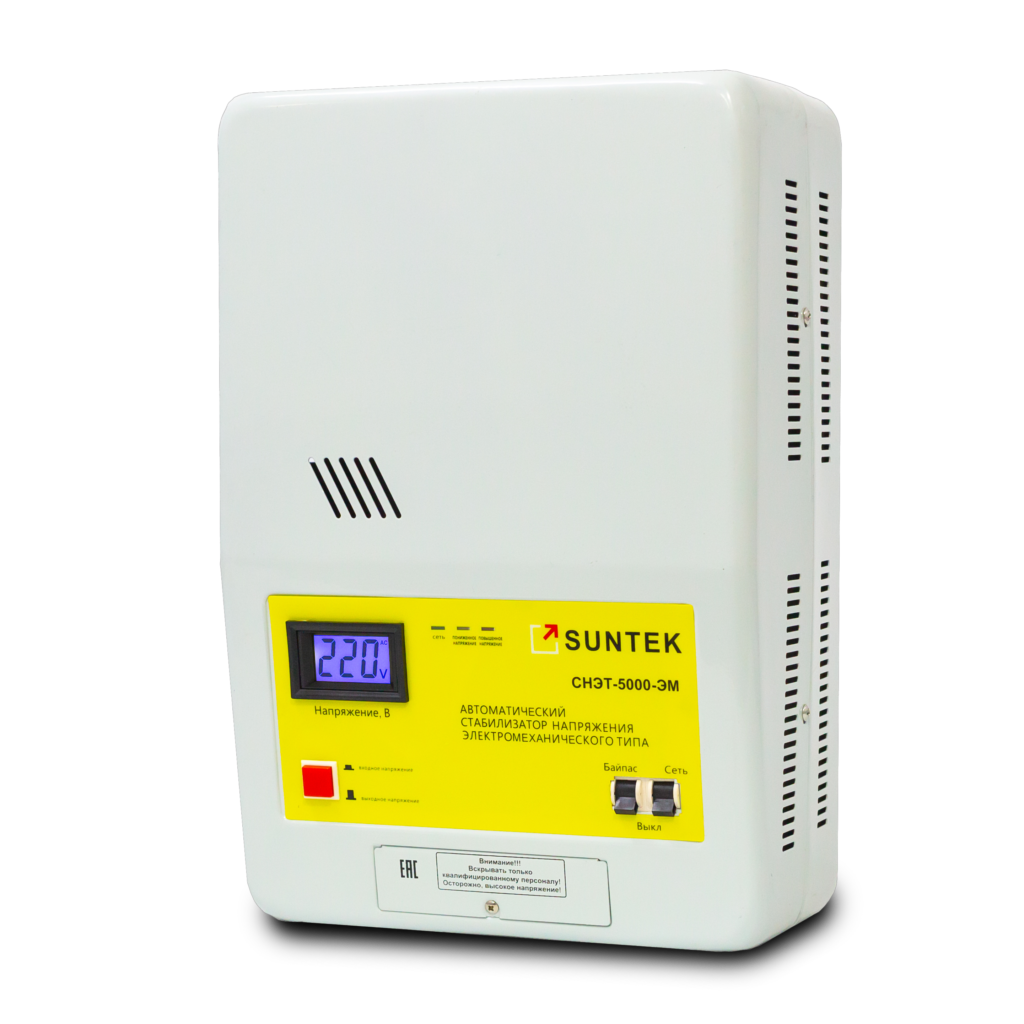 Стабилизатор напряжения SUNTEK 5000 ВА ЭМ